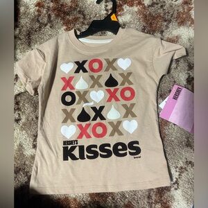 Hershey’s Kiss Kids Shirt with Brown and Red Design